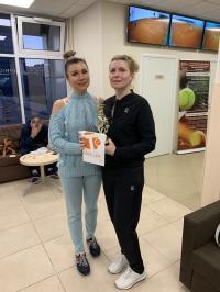 Бронзовый призёр турнира Калинина Ольга(справа)